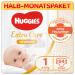 Huggies Newborn baby diapers size 1 2 to 5 kg for newborns with wetness 84 diapers monthly box monthly pack large pack of size 1 (84 pieces) diapers
