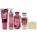 Bath & Body Works Costa Rica Pink Pinapple Sunrise Deluxe Gift Set - Body Cream Fragrance Mist Body Wash and Body Lotion - with a Wild Jasmine Bar Soap - Full Size