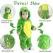 Doladola Unisex Baby Toddler Romper Jumpsuit | Hooded Cartoon Sleepsuit | 12-18 Months | Green Dinosaur Design - Buy Online on GoSupps.com