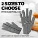 Migliore Wear Exfoliating Gloves - 2 SIZES Body Scrub Gloves - Skin Exfoliator Shower Gloves - Microfibre Bath Scrub - Island Gray - 1 Pair - Buy Online on GoSupps.com