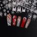 6 Sheets Christmas Nail Art Stickers Decals Self-Adhesive White Stars Snowflakes Nail Supplies Nail Art Design Decoration Accessories - Buy Online on GoSupps.com