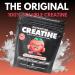 Gains in Bulk Instantized Creatine Monohydrate Powder Pre Workout Supplement for Muscle Endurance & Energy Sour Raspberry 30 Servings 100% Soluble No Bloating - Buy Online on GoSupps.com