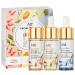 ANAI RUI Squalane Facial Oil Set Face Oil Gift Set Vitamin E Rosehip Oil +VC Turmeric Oil +Bakuchiol Oil Soothing 20 ML/ 0.7fl.oz Each 3 Pack Blue