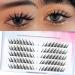 Manga Lashes Natural Look Individual Lash Wispy Silky Anime Eyelashes Cluster Japanese Cosplay False Eyelashes Reusable Look Like Extensions DIY At Home(Fox eye style 1)