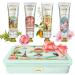 Mom Gift Hand Cream Set - 4 Piece Gift Set Un Air d'Antan Hand Lotion Set for Women - Working Hands Hand Cream Set Shea Butter, Sweet Almond Oil Include Scents of Verbena, Floral, Rose, Cherry Blossom 4. FLORAL MIX