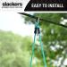 Slackers 8ft Rope Ladder: Outdoor Ninja Warrior Training Equipment for Kids - Perfect for Backyard Obstacle Courses - Ages 5 - Buy Online on GoSupps.com