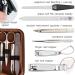 3 Swords Germany - brand quality 8 piece manicure pedicure grooming kit set for professional finger & toe nail care scissors clipper fashion leather case in gift box Made by 3 Swords (6660) BROWN - SYNTHETIC LEATHER - Buy Online on GoSupps.com