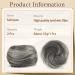 Sofeiyan 2PCS Mini Claw Clip Hair Bun Extension - Gray and White Tips - Synthetic Donut Wig Accessory for Women and Girls - Buy Online on GoSupps.com