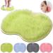 Mecctuck foot Massage device back scrubber for shower non -slip silicone massage pad massage device for feet back scratch foot washing mat for shower back brush with suction cup for soothing green
