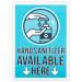 Hand Cleaner Available Here Vinyl Store Signs (5 x 7 Inches 6 Pack) - Buy Online on GoSupps.com