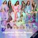JajaHoho Mint Green Holographic High Top Roller Skates for Women - US 6 | Double-Row Four Wheels Quad Skates for Girls (Ages 8-50) - Buy Online on GoSupps.com