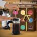 Coffee Gift Set Hamper - Flavoured Ground Coffee Medium-Dark Roasted Flavoured Coffee Syrup Shortbread & French Press Coffee Maker - Christmas Hamper Gift for Coffee Lover - Gifts for Him and Her Variety Ground Coffee Hamper - Buy Online on GoSupps.com