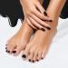 Bot 32x UV gel nail foil for tooths I dermatest "very good" i all-in-1 nail foils self-adhesive: no under/upper necessary i gel foil for feet black t