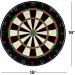 Hey! Play! Tournament Sized Bristle Dart Board - Indoor Hanging Number Target Game for Steel Tip Darts - Includes Mounting Hardware - Buy Online on GoSupps.com