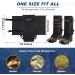 Durable Waterproof Snake Gaiters, 2 Pairs with Adjustable Size for Men and Women - Ideal for Hunting, Hiking, and Farm Work - Buy Online on GoSupps.com