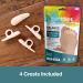 ZenToes Hammer Toe Straightener 4 Pack - Relieve Foot Pain, Pressure & Discomfort, Improve Stability with Flexible Silicone - Stain & Odor Resistant - Buy Online on GoSupps.com