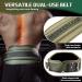 Manueklear DIP Belt for Men & Women - Double Layer Weight Lifting Belt with Chain & Carabiner | Olive Green Weight Belt for Bodybuilding & Strength Training - Buy Online on GoSupps.com