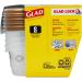 GladWare Design Series Food Storage Containers 9 Oz  5 Ct | Small Snack Containers for Snacks & Small Meals  Food Storage from Glad | Glad Plastic Food Containers with Lids  Plastic Food Storage 9 oz - 5 Count - Buy Online on GoSupps.com
