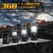 ISUNMEA Portable Solar Folding Lantern - Waterproof LED Emergency Light Flashlight for Camping, Hiking, Power Outages - AC Rechargeable, Lightweight & Phone Charging - 4 Pack - Buy Online on GoSupps.com