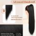 Flufymooz 66 cm Ponytail Extension - Curly Synthetic Hair for Women | Horse-Tailed Style in Pitch Black - Buy Online on GoSupps.com