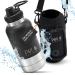 PET & partner drinking bottle stainless steel |Incl. 2x dog bowl for on the go