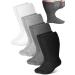 4 Pairs Extra Wide Socks Swollen 30" Lymphedema Socks Bariatric Socks Non Binding Socks(Assorted Color Men 10-13) 10-13 Assorted Color