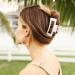 Matte Hair Claw Clips for Women - Strong Hold Medium Rectangle Claw Clip Set for Thick and Thin Hair - Non-slip Styling Accessories - 8 Count - Buy Online on GoSupps.com