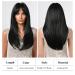 Testar 24 Inch Black Synthetic Wig for Women | Heat-Resistant Glueless Long Wigs for Everyday Use - Buy Online on GoSupps.com