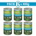 ARQUIVET Pack 6 units - Junior - Chicken with carrots peas and salmon oil - 400 g - Wet food for all breeds - Buy Online on GoSupps.com
