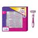 BIC Soleil Click 5 Women's 5-blade Razor Gift Set, 2 Handles 12 Cartridges 14 Piece Set Multicolor