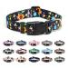 Mercano dog collar adjustable soft nylon comfort & robust patterned dog collar for small medium -sized dog puppies cats (L sunflower) l sunflower