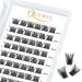Eyelashes Individual quewry individual eyelash cluster lashes 72stck.C curl 8mm eyelash segments wide foundation individual eyelashes for eyes make-up diy eyelash extensions (honey 01-c-8mm) 1 piece (1 Pack) honey 01-c-8mm