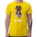 Gift with name personalized by Shirtracer - T-Shirt Men - Dogs - Dachshund - Dog Owners Gift 09 Yellow 3XL Large Sizes