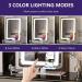 Hasipu Vanity Mirror - 16 12 LED Lighted Makeup Mirror with Smart Touch Controls and 3 Modes Light - 360 Rotation, Round White - Buy Online on GoSupps.com