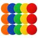 Okllen 15 Pack Poly Vinyl Spot Markers 9 Inch Floor Dots Non-Slip Rubber Agility Dots Flat Field Cones Circles for Training Exercise Drills Gym Football Basketball 5 Colors