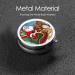 Merry Christmas Pattern Round Pill Box | 3 Compartment Portable Travel Medicine Organizer | Mini Decorative Pocket Vitamin Holder - Buy Online on GoSupps.com
