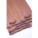 Clip In Extensions Set 100% Real Hair 7 pieces 70g Hair Extension 45cm Clip-In Hair Extension No. 27 Honey Blonde