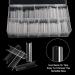 Extra Long C Curve Toe Nail Tips | 400PCS Square Half Cover Coffin Shape for Acrylic Nails - Buy Online on GoSupps.com
