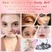 14 Sheets Face Gem Stickers Set - Mixed Color Crystal Rhinestones for Makeup | Self-Adhesive Face Jewels for Women & Girls - Buy Online on GoSupps.com