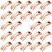 DAZISEN 24 Pieces Snap Hair Clips Women'S Anti-Slip Styling Accessories Hairpins For Hairdressing Salon Supplies Rose Gold