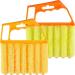 2 Pcs Blind Cleaner - Washable Window Blind Cleaner Duster Tool, Hand-Held Blind Duster for Wood Dlinds Mini Duster Brush Blind Dust Cleaner Venetian Shades Brush Window Air Conditioner Duster Dirt Orangeyellow