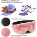 Dulief Microwavable Lavender Eye Mask - Reusable Relief for Migraines, Headaches, Sinus Pain, Puffiness - Warm Compress for Relaxation (Pink) - Buy Online on GoSupps.com