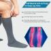 360 RELIEF - Flight Compression Socks Supports | Blood Circulation Travel Work L-XL 3Pairs-Grey - Buy Online on GoSupps.com