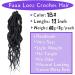 Faux Locs Crochet Hair 12 Inch 6 Packs - Boho Goddess Locs with Wavy Ends - Synthetic Crochet Braids for Women (1B) - Buy Online on GoSupps.com
