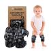 Simply Kids Baby Knee Pads for Crawling (2 Pairs) | Protector for Toddler Infant Girl Boy (2nd Gen) Snow camo