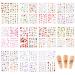 11 Sheets Water Transfer Nail Stickers Flower Leaves Sunflower Butterfly Nail Art Stickers Nail Decals Nail Water Decals Nail Art Decoration for Women Girls
