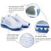 TORISKY Sports Sneakers for Men & Women - Lightweight Air Cushion Running Shoes - Comfortable Gym Fitness Footwear - EU Size 39 - White & Blue - Buy Online on GoSupps.com