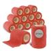 Nilo self -adhesive association - 24 rolls 5cm x 4.5m/self -adhering bandage for animals and humans/breathable & elastic bandage/adhesive bandage self -adhesive in red