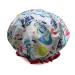 1 Pcs Waterproof Shower Cap for Women Reusable Elastic Bath Cap for Girls Spa Home Use Hotel and Hair Salon