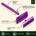 Zomchi Safety Razor for Women - Double-Blade Metal Razor with 10 Blades Purple Shaving Set Perfect for All Double-Blade Razors - Buy Online on GoSupps.com